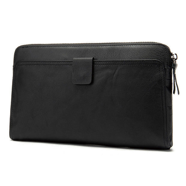 Men's Leather Multi-Card Position Clutch