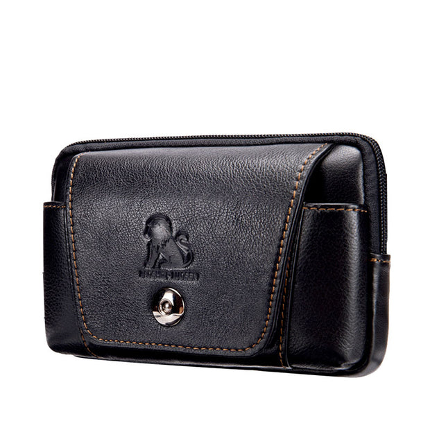 Echtes Leder Multifunktionale Handytasche Herren Gürteltasche