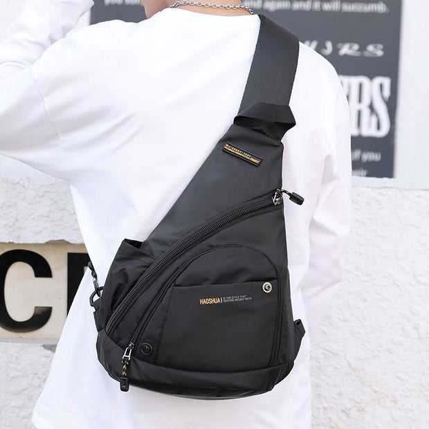 Modische Herren-Brusttasche aus Nylon mit großer Kapazität