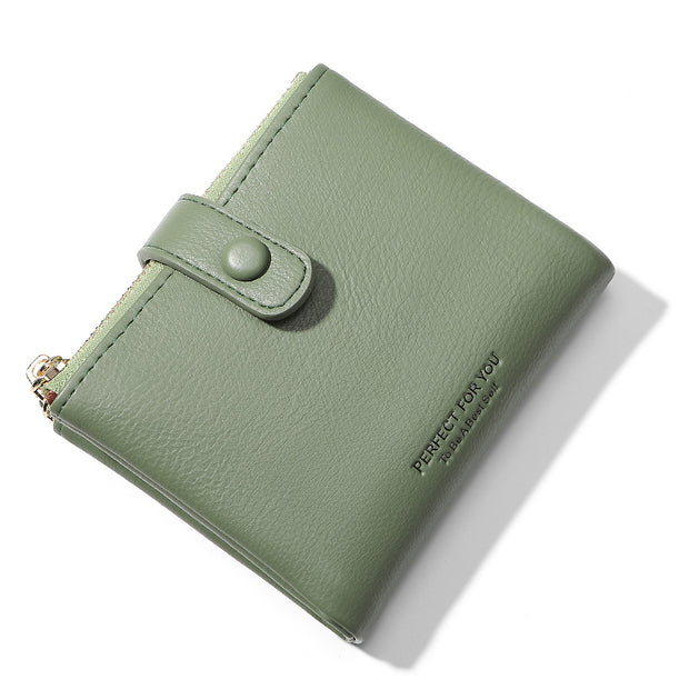 Ladies Double Zipper Pocket Coin Purse