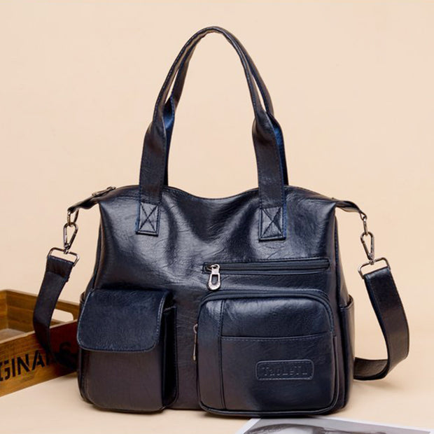 Vintage Casual Style Big Women's Shoulder Bags