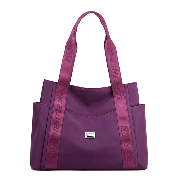 Letter Print Shoulder Strap Casual Handbag