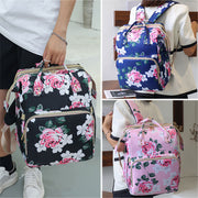 Printed Multifunctional Folding Crib Large-Capacity Outdoor Use Mummy Backpack