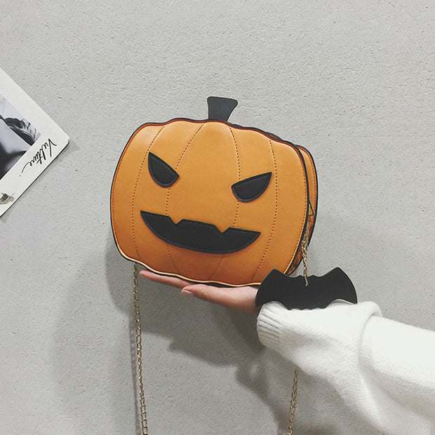Halloween Funny Pumpkin Chain Bag