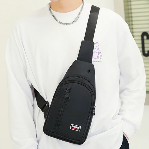 Modische einfache wasserdichte Brusttasche für Herren