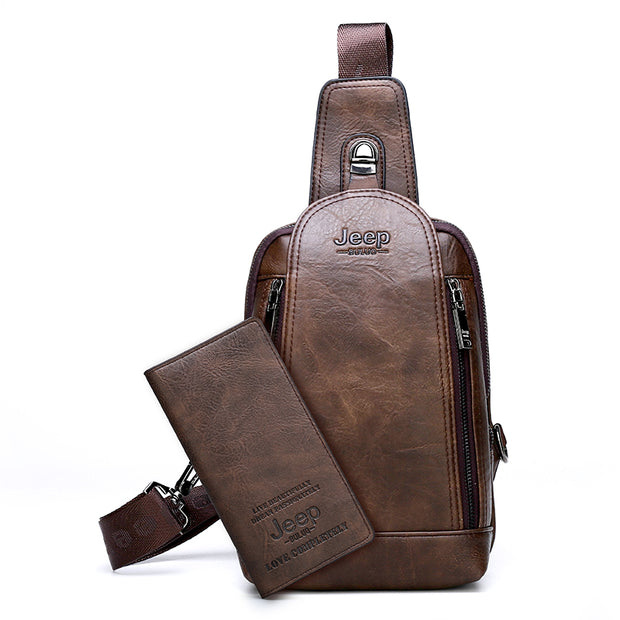 Lässige Brusttasche für Herren im Retro-Stil