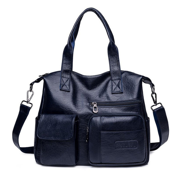 Vintage Casual Style Big Women's Shoulder Bags