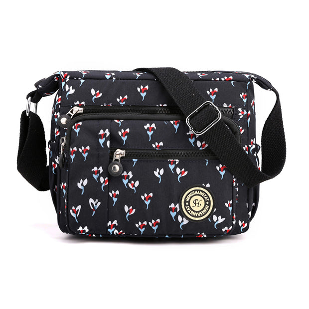 Printed Nylon Ladies Casual Messenger Bag