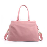 Women‘s Fashion Solid Waterproof Nylon Bags Large Capacity Zipper Handbags - Marfuny