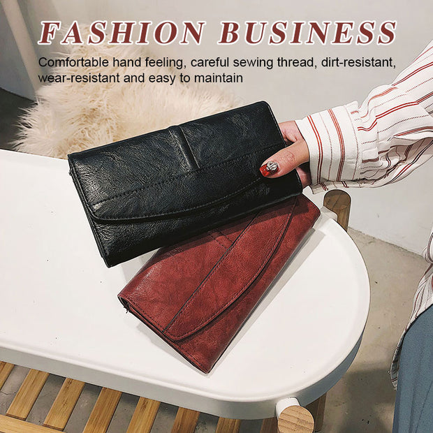 Vintage Trifold Wallet Damen Clutch