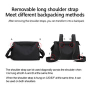2021 Multifunktions-Nylon-Rucksack Unisex wasserdichte Reise-Umhängetasche