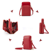 Women's Fashion Solid Waterproof Bag Lingge Multi-pocket Zipper Crossbody Bag - Marfuny