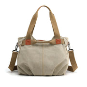 Women's Fashion High Quality Canvas Large Capacity Multi-pocket Zipper Handbags - Marfuny