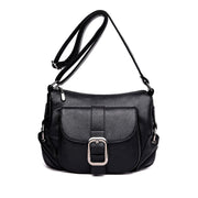 Women's Vintage Solid Waterproof Bags Multi-pocket Large Capacity Zipper Crossbody Bag - Marfuny