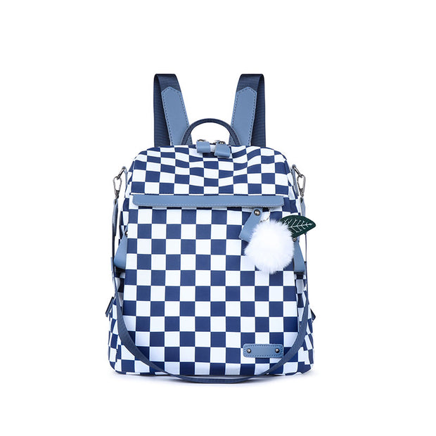 Mode-Multifunktions-Schachbrettmuster-Frauen-Rucksack