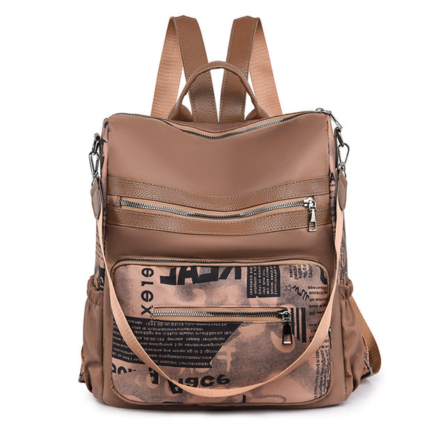 Beliebter multifunktionaler Rucksack mit Zeitungsmuster
