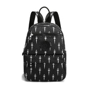 Multifunctional Women Nylon Backpack Chest Bag (Printing)