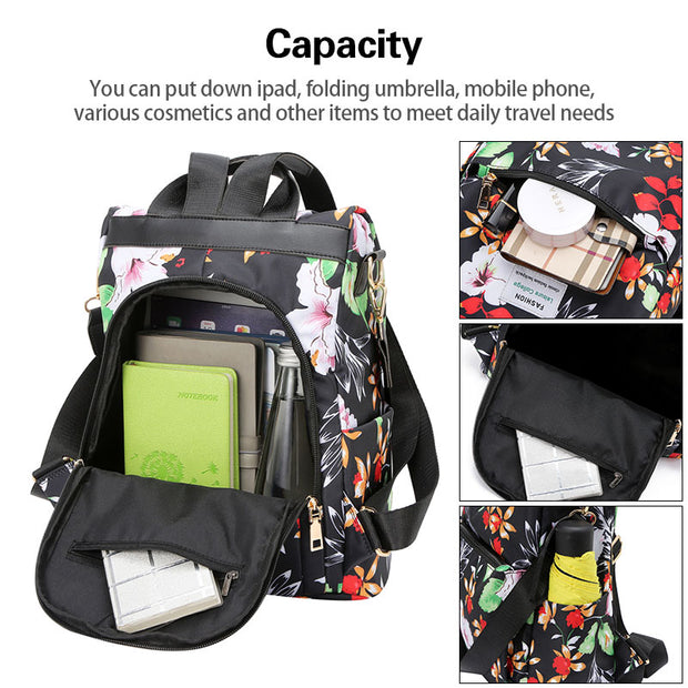 Fashionable U-Shaped Opening Design Multifunctional Backpack