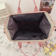 Cute Vibrant Multi-Pocket Large-Capacity Nylon School Backpack