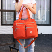 Women's Fashion Solid Waterproof Oxford Bag Large Capacity Multi-pocket Zipper Handbags - Marfuny