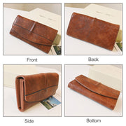 Vintage Trifold Wallet Damen Clutch