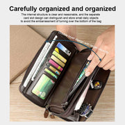 RFID-Anti-Diebstahl-Geldbörse Mehrschichtige Herrenhandtasche