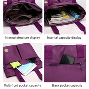 Fashion Solid Color Multi-Pocket Ladies One-Shoulder Handbag