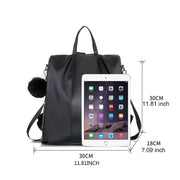 Classic Nylon Large Capacity Multifunctional Anti-theft Zipper Backpack - Marfuny
