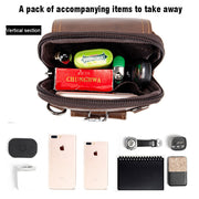 Echtes Leder Multifunktionale Handytasche Herren Gürteltasche