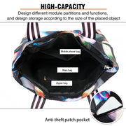 Fashionable Elegant Printed Oxford Nylon Large Capacity Shoulder Bag