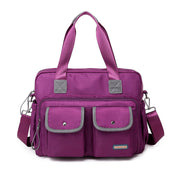 Women‘s Fashion Solid Waterproof Nylon Bags Multi-pocket Multifunctional Zipper Crossbody Bags - Marfuny