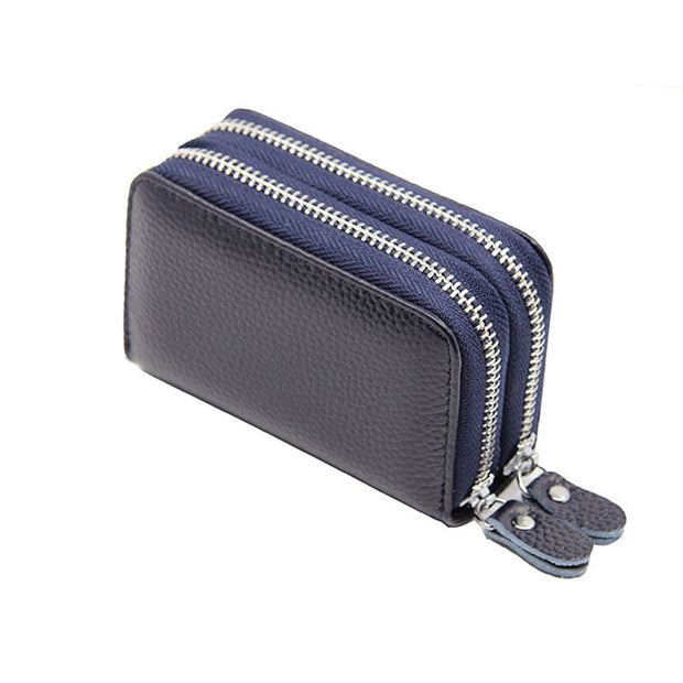 Women's Casual Solid Waterproof Zipper Wallet  - Marfuny