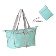 Women‘s Classic Solid Waterproof Polyester Bags Large Capacity Foldable Zipper Handbags Travel Bag - Marfuny