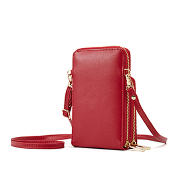 Women's Fashion Solid Waterproof Bag Lingge Multi-pocket Zipper Crossbody Bag - Marfuny