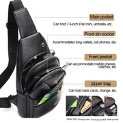 Leichte Herren-Brusttasche mit großer Kapazität