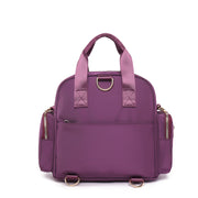 Women's Fashion Solid Waterproof Nylon Bags Multifunctional Multi-pocket Zipper Backpack - Marfuny