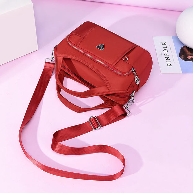 Women's Fashion Waterproof Oxford Bag Multi-pocket Large Capacity Zipper Handbags - Marfuny