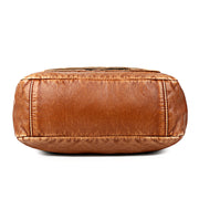 Women's Vintage Solid Waterproof Bags Multi-pocket Large Capacity Cover Crossbody Bag - Marfuny