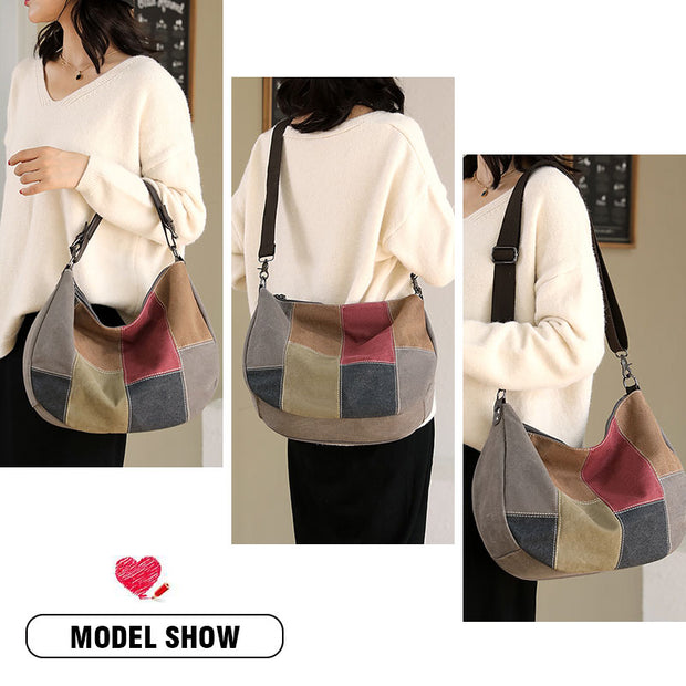 Vintage Large Capacity Women Canvas Bag