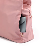 Women‘s Fashion Solid Waterproof Nylon Bags Large Capacity Zipper Handbags - Marfuny