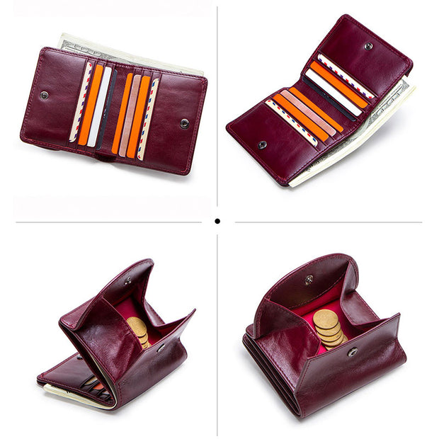 Fashion Top Layer Cowhide Ladies Wallet