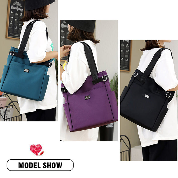 Multi-Pocket Practical Nylon Ladies Shoulder Bag