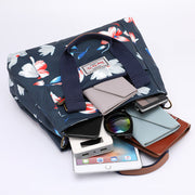 Women's Fashion Waterproof Nylon Bags Print Multifunctional Multi-pocket Zipper Handbag - Marfuny