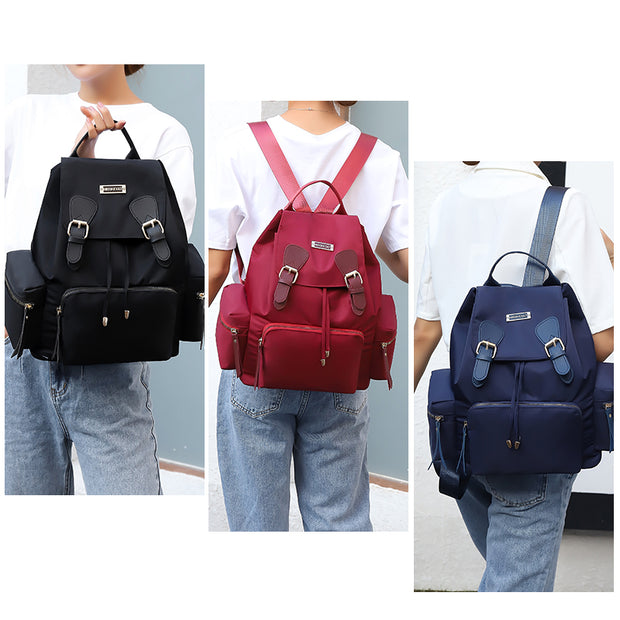 New Fashion Multi-Pocket Large Capacity Nylon Backpack