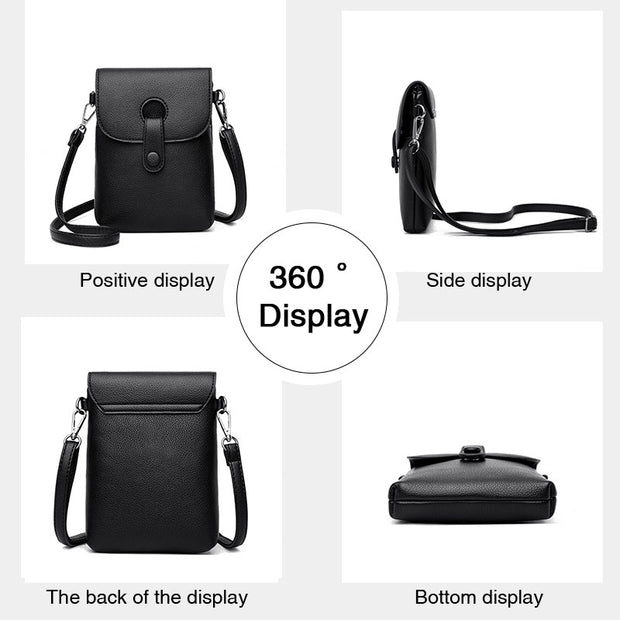 Fashion Snap Button All-Match Damen Messenger Wallet