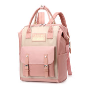 Women's Fashion Waterproof Nylon Bags Patchwork Large Capacity Zipper Diaper Bags Backpack - Marfuny