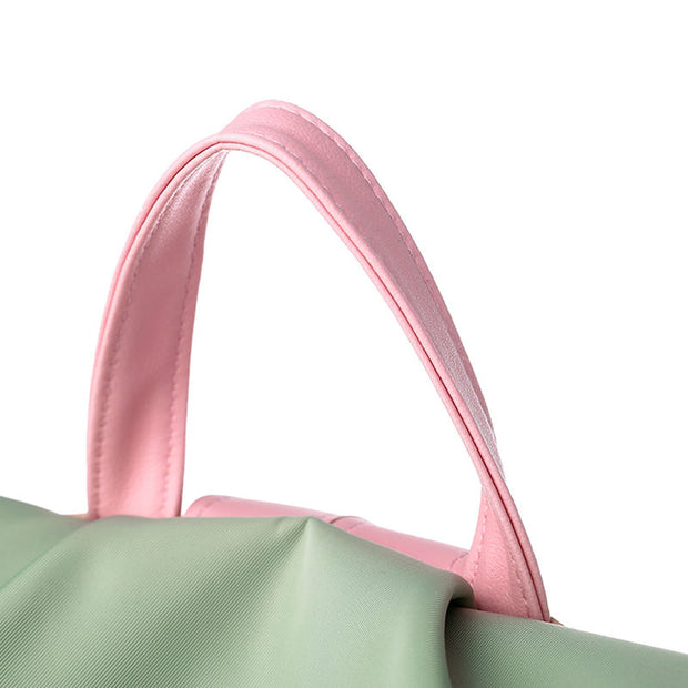 Women's Fashion Color Matching Tassel Waterproof Oxford Bag Anti-theft Multifunctional Zipper Backpack - Marfuny