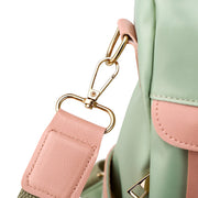 Women's Fashion Color Matching Tassel Waterproof Oxford Bag Anti-theft Multifunctional Zipper Backpack - Marfuny