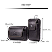 Echtes Leder Multifunktionale Handytasche Herren Gürteltasche