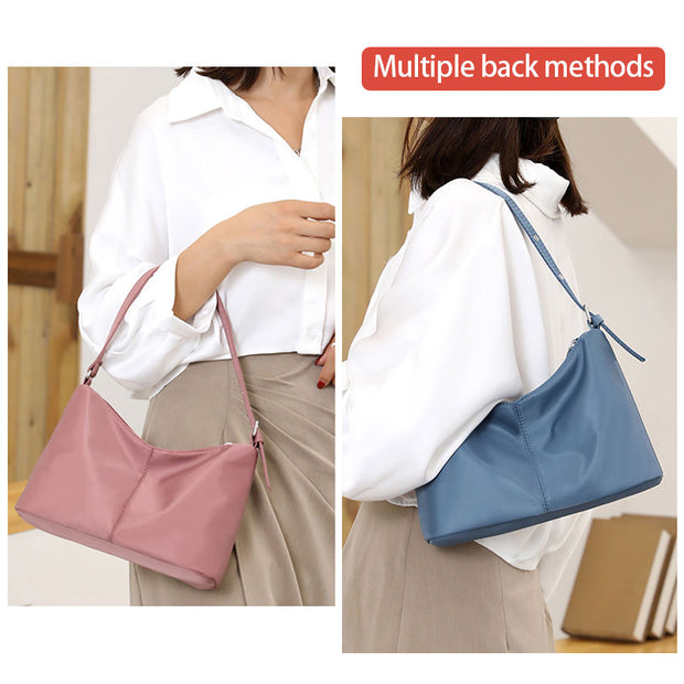 Elegant Simple Large-Capacity Nylon Shoulder Bag